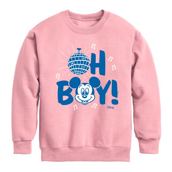 Disney - Mickey & Friends - Oh Boy! - Toddler And Youth Crewneck Fleece Sweatshirt