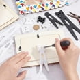 thumbnail image 3 of 1bag 40 sets 2 Sizes Easel Back Picture Frame Easel Back with 100 pcs Screws Acrylic Black & White Frame Easel Back Support Photo Frame Easel Back Stand for Photo Picture Frames, 3 of 7