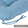 thumbnail image 2 of Greendale Home Fashions Outdoor Tufted 42'' x 21'' Chair Cushion, Denim, 2 of 9
