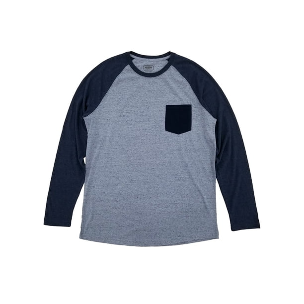 Download The Foundry - Mens Big & Tall Blue Snow Crew Neck Long ...