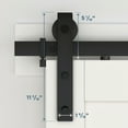 thumbnail image 6 of 928 72" 2 piece Classic Interior Barn Door Kit - Matte Black, 6 of 7