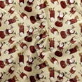 thumbnail image 5 of WOYY Family Matching Pajamas Silk Santa Print Long Sleeve Shirt Pants Loungewear Jammies, 5 of 5