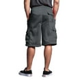 thumbnail image 3 of G-Style USA Men's Solid Fleece Cargo Shorts DFP1 - Charcoal - Medium, 3 of 5