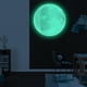 thumbnail image 3 of Pegatinas de luna luminosas de 30 cm de diámetro para ventana, que brillan en la oscuridad, para pared, para puerta, habitación infantil, cafetería (plateadas, verdes), 3 of 7