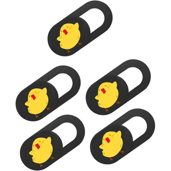 5pcs Web Slider Apply Cute to Tablet Thin Camera Sliding Webcam Protection Anti-Peeping Lid Yellow Privacy Slide Blocker Desktop Your Chicken Pattern for Cover Covers
