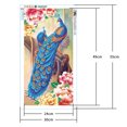 thumbnail image 2 of DIY 5D Peacock Flower Crystal Cross Stitch Animal DIY 5D Embroidery Rhinestone Painting Home Decoration Diamond Picture, 2 of 7