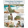 thumbnail image 2 of Casa Platino Bath Towel Set of 8– 100% Ring-Spun Cotton, 2 Large Bath Towel, 2 Hand Towels & 4 Wash cloths, Quick Dry & Long-Lasting, Perfect for Family Bathrooms – Oil Green, 2 of 8