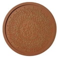 thumbnail image 2 of American Art Decor Boho Rustic Farmhouse Wood Framed Wall Medallion - Burnt Orange 17", 2 of 6