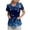 Dark Blue, variant on mgoYE Women Scrub Tops Cotton Scrub Tops for Women Short Sleeve V-neck Stretch Holiday Scrub Shirt Floral Print Workwear with 2 Pockets(Dark Purple,S)