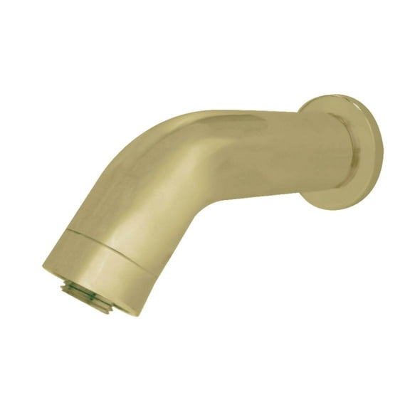 Kingston Brass K850E7 Aquaelements 6" Brass Shower Arm with Flange, Brushed Brass