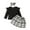 Black, variant on Sngxgn Toddler Baby Girl Fall Winter Skirt Set Long Sleeve T-Shirt Top & Skirts Dress 2Pcs Outfits(Black,3)