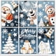 thumbnail image 4 of Bewildely 9 piezas pegatina adhesiva para ventana navideña muñeco de nieve pegatina adhesiva para ventana navideña de doble cara Kits de decoración para fiestas D, 4 of 6