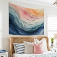 thumbnail image 4 of Coastal Wildflower Tapestry, Flower Field Landscape Tapestries Wall Blanket, Preppy Beach Floral Wall Hanging Decor for Teen Girl Women Home Living Room Bedroom, 4 of 5