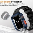 thumbnail image 7 of MJSHUN Rugged Case Compatible with Apple Watch Case Series 8/7 41mm/45mm Series 6/SE/5/4 40mm/44mm, Soft TPU Waterproof Shockproof Bumper Drop Proof Protective Cover Compatible with iWatch Series, 7 of 7