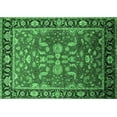 thumbnail image 1 of Ahgly Company Indoor Rectangle Oriental Emerald Green Traditional Area Rugs, 6' x 9', 1 of 4