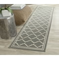 thumbnail image 2 of Safavieh Courtyard Amy Geometric Indoor/Outdoor Runner Rug, Gray/Beige, 2'3" x 10', 2 of 8