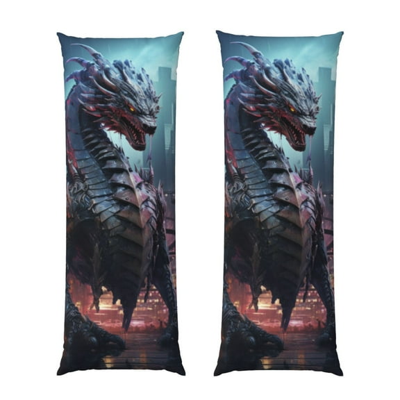 Naloa Urban Mechanical Dragon Super Soft 20x60 Body Pillow Case,Long Side Hidden Zipper（PILLOWS ARE NOT INCLUDED）