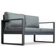 thumbnail image 3 of Real Flame Baltic Aluminum Patio Loveseat in Gray, 3 of 6