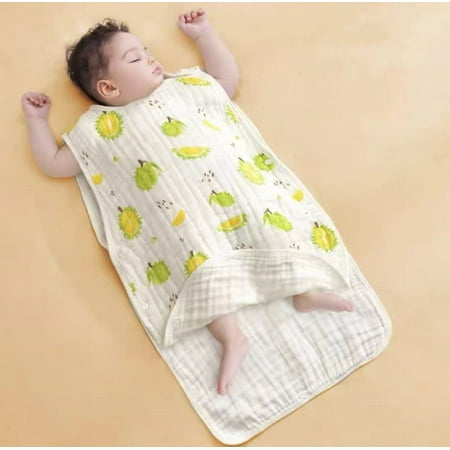

QWZNDZGR Kangobaby #My Soft Life# Spring Summer Musin Cotton Newborn Sleeping Bag Sleeveless Breathable Baby Vest Wrap Infant Swaddle