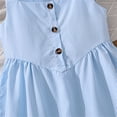 thumbnail image 5 of HAYIMI Child Kids Girls Square Neck Summer Dress Striped Casual For Casual Party Dresses Lovely Special Occasion Back To School Swing Flowy Sundress, 5 of 8