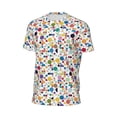 thumbnail image 6 of Wukai Colorful Spots Print Men's Short-Sleeved Mesh T-Shirt,Quick-Dry Short Sleeve Workout T-Shirt-Medium, 6 of 8