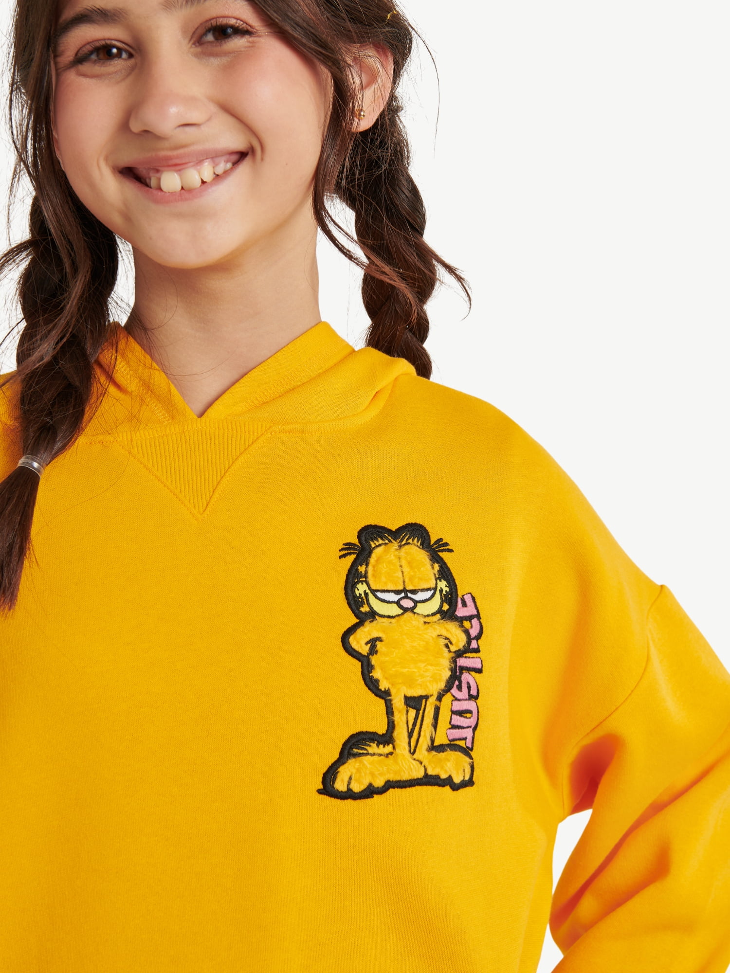 Justice x Garfield Girls Graphic Hoodie, Sizes XS - XLP