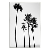 Stupell Industries Looming Palm Trees Clear Summer Sky Photography Photograph Unframed Art Print Wall Art, Design by Amelia Myers