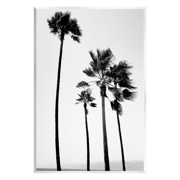Stupell Industries Looming Palm Trees Clear Summer Sky Photography Photograph Unframed Art Print Wall Art, Design by Amelia Myers