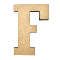 thumbnail image 1 of 14" Tall MDF Letter F | 1/4" Thick | Krafty Supply Letters | RockTimes, 1 of 3