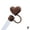 Brown, variant on Silicone Heart Straw Cover for Cup,Valentines Reusable Heart Straw Toppe,10Mm/0.4Inch Straw Tip Lid Protector For 30/40Oz Cup Accessories,Valentines Day Funny Gifts