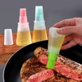 thumbnail image 3 of Cateissary Cepillos para hilvanar Cepillo portátil para botellas Dispensador de aceite suave resistente al calor Barbacoa Cocina Chocolate Carne Cocina y Comedor B rojo, 3 of 6