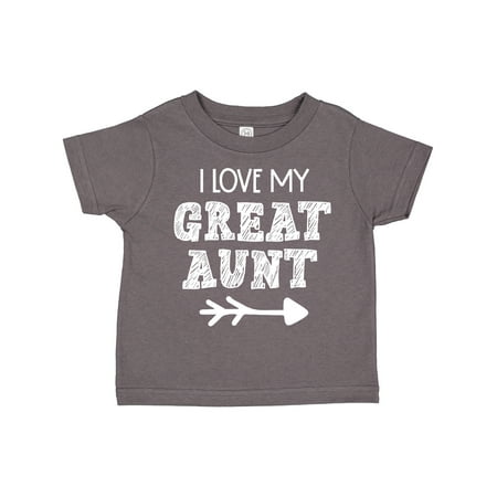

Inktastic I Love My Great Aunt with Arrow Gift Toddler Boy or Toddler Girl T-Shirt