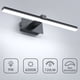 thumbnail image 3 of Lámpara de tocador LED negra mate, material de alta calidad con ángulo de iluminación de 180° para baños modernos sin atenuación, 3 of 5