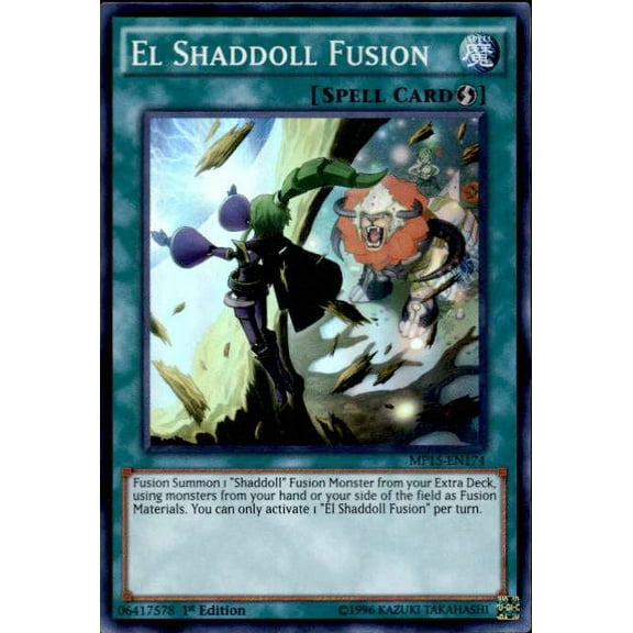 YuGiOh 2015 Mega-Tin Mega Pack Super Rare El Shaddoll Fusion MP15-EN174