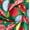 Green,Multi, variant on Holiday Ornament Print Broadcloth Fabric - Ivory Multi-Color Polyester Cotton 58/60" By The Yard
