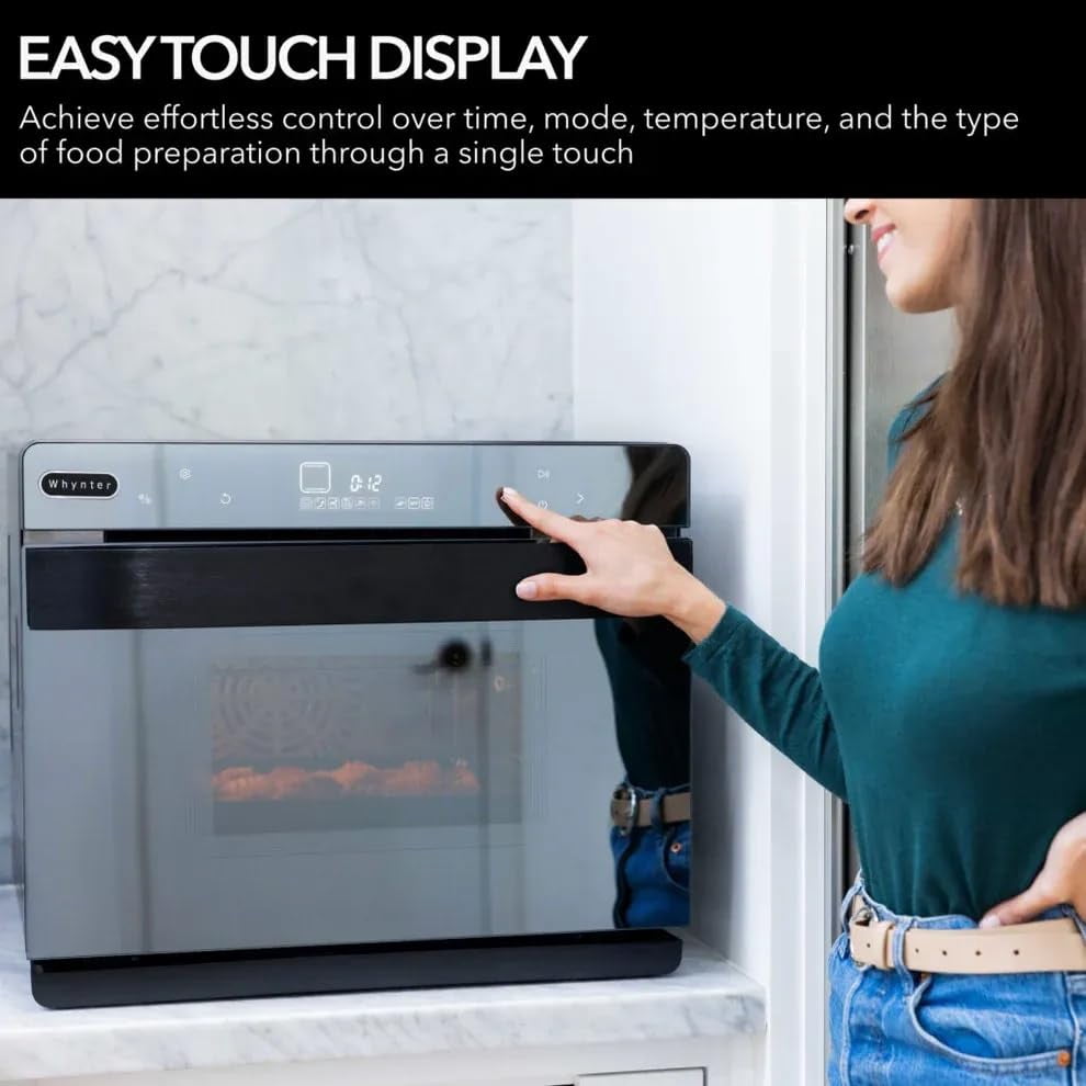 Whynter Combi oven 10-in-1 Multi-Function Steam,Air Fryer, Broil, Bake, Yogurt Maker, Dehydrator, 2026 Edition, Intelligent Convection 40 Quart Large Capacity Counter TSO-488GB-2