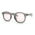 thumbnail image 5 of Vintage Style Iconic Keyhole Horn Rim Plastic Round Hipster Sunglasses [Slate Pink], 5 of 7