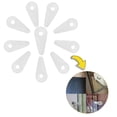 thumbnail image 3 of 100 pcs Glass Door Retainer Clips Mirror Clips Cabinet Glass Retainer Clips with Screws, 3 of 9