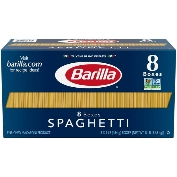 Barilla Spaghetti Pasta 8 Pk 16 Oz Walmart Com Barilla Spaghetti Pasta 8 Pk 16 Oz Walmart Com