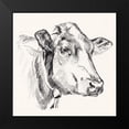 thumbnail image 2 of Parker, Jennifer Paxton 15x15 Black Modern Framed Museum Art Print Titled - Holstein Portrait Sketch I, 2 of 5
