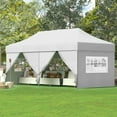 thumbnail image 3 of Outdoor Basic 10x20 Pop up Canopy Tent with Sidewalls,Heavy Duty Commercial Instant Shade Gazebos,White, 3 of 7