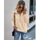 thumbnail image 4 of Sudadera PRETTYGARDEN casual de manga larga para mujer, color albaricoque, 4 of 6
