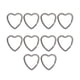 thumbnail image 1 of 10/20/50x Metal corazón parti lvero lvero accesorios de Zulema Anillo de llavero, 1 of 7