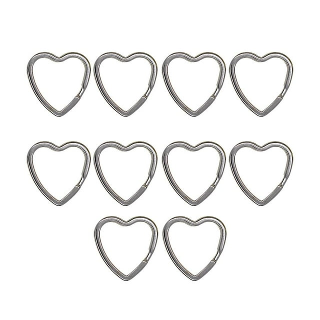 10/20/50x Metal corazón parti lvero lvero accesorios de Zulema Anillo de llavero
