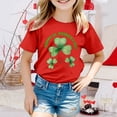 thumbnail image 2 of lnmuld Cute Tops St Patricks Day Toddler Casual Short Sleeve Tee for Boys and Girls Irish Themed Kids Top Size:3-4 Years, 2 of 4