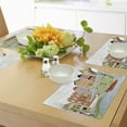thumbnail image 4 of Ambesonne Cartoon Place Mats Set of 4, Quaint Village Street, Standard Size, Green Teal, 4 of 6