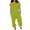 Green, variant on Linen Jumpsuits for Women Loose Fit Off Shoulder Rompers Casual Short Sleeve Wide Leg Overalls Plus Size Solid Color Jumpers One Piece Pants, Orange, XXL