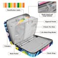 thumbnail image 4 of Haosy Accordion File Organizer Zipper Binder 500 Sheet 6-Tab Expanding File Folder Multi-Pocket 1.2 Inch 3 Ring Vibrant Tropical Pineapple Orange, 4 of 7