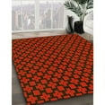 thumbnail image 2 of Ahgly Company Indoor Round Patterned Blood Red Brown Area Rugs, 6' Round, 2 of 6
