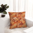thumbnail image 6 of Pofeuu Hippie Flower Print Double-sided plush pillowcase Square Throw Pillow Covers Pillows Cover for Living Room Bedroom Sofa Couch Cushion Cover（No pillow core）-12"x12", 6 of 7